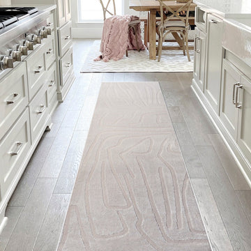 Alcina Modern Scandinavian Graphic Lines High-Low Area Rug